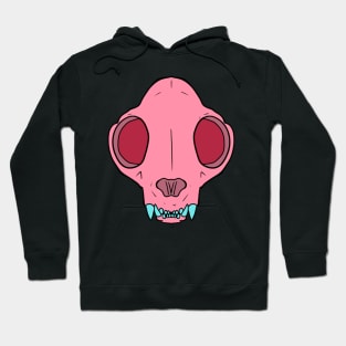 Cat Skull (pink) Hoodie